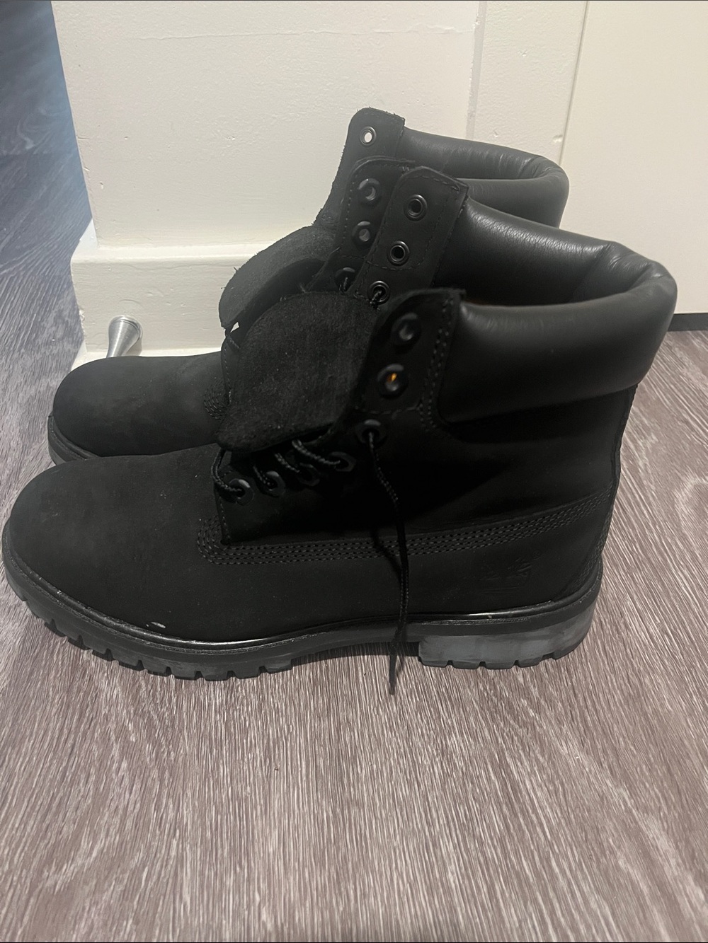 Timberland Black Men's Lace-Up Work Boots